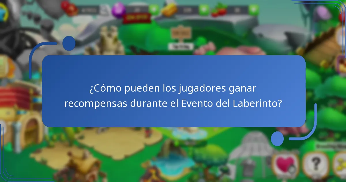 ¿Cómo pueden los jugadores ganar recompensas durante el Evento del Laberinto?