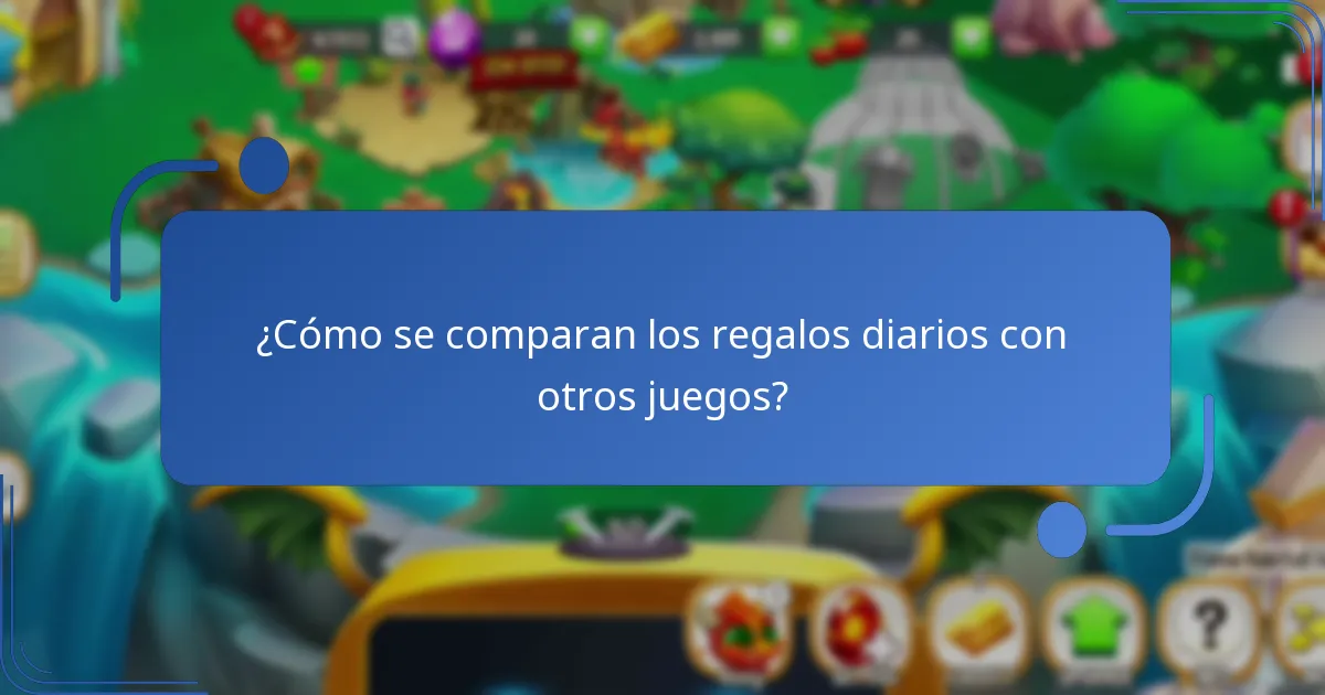 ¿Qué objetos únicos forman parte de los regalos diarios?