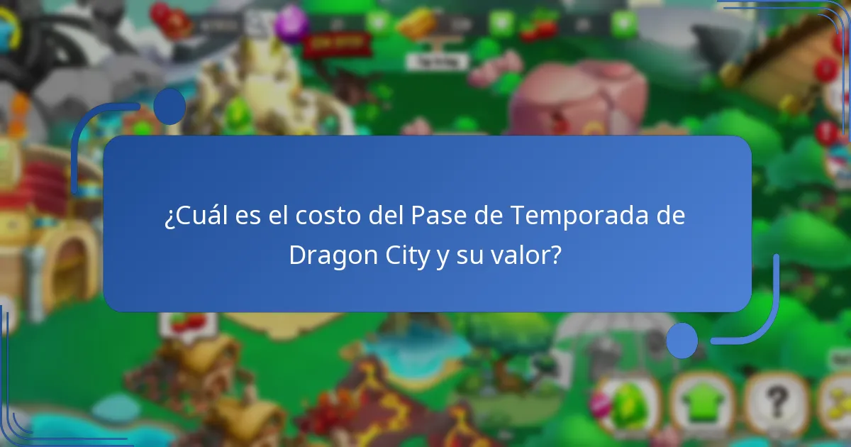 ¿Qué artículos premium están incluidos en el Pase de Temporada de Dragon City?